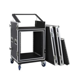 Mueble rack flight case 19'' antishock 2