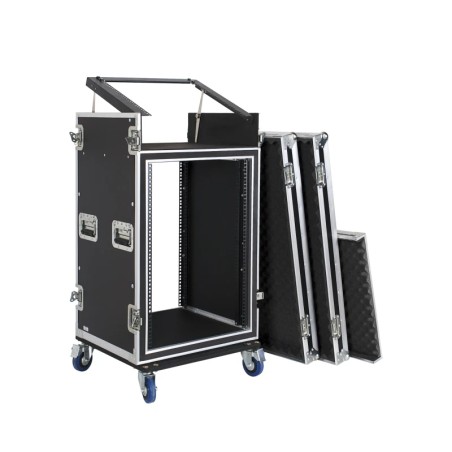 Mueble rack flight case 19" antishock
