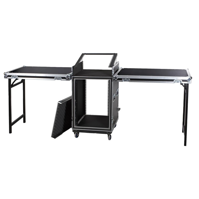 Mueble rack flight case 19'' antishock