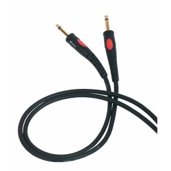 Cavo connessione strumenti musicali. Diametro esterno 6.5mm con schermo a treccia in rame rosso. 2