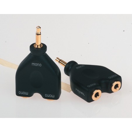 JACK MONO Male Ø 3.5mm - 2 JACK MONO Female Ø 3.5mm