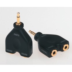 JACK MONO Male Ø 3.5mm - 2 JACK STEREO Female Ø 3.5mm 2