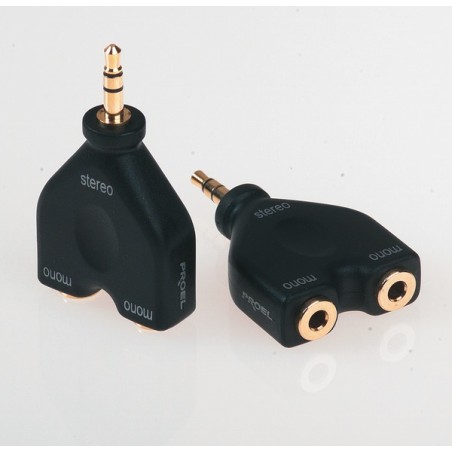 JACK STEREO Male Ø 3.5mm - 2 JACK MONO Female Ø 3.5mm