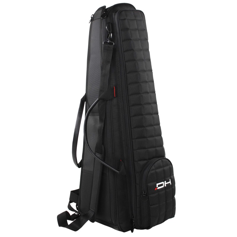 Saco almofadado para trombone em poliéster 1680D impermeável. Disponível na cor preta.