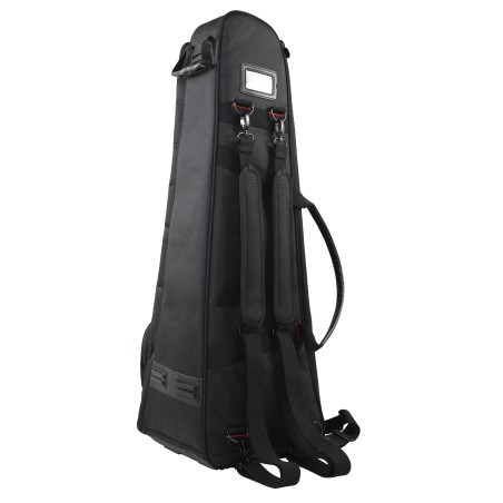 Saco almofadado para trombone em poliéster 1680D impermeável. Disponível na cor preta.