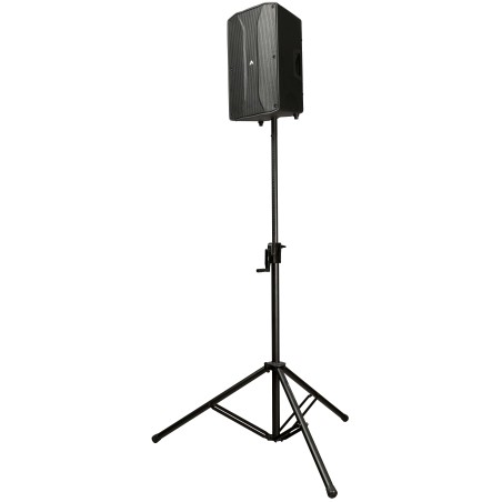 Professional heigth adjustable speaker stand. Matt black.
