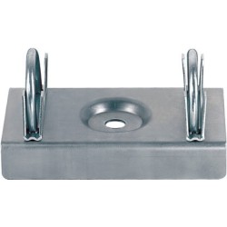 Galvanized steel truss adapter with clamps. 2