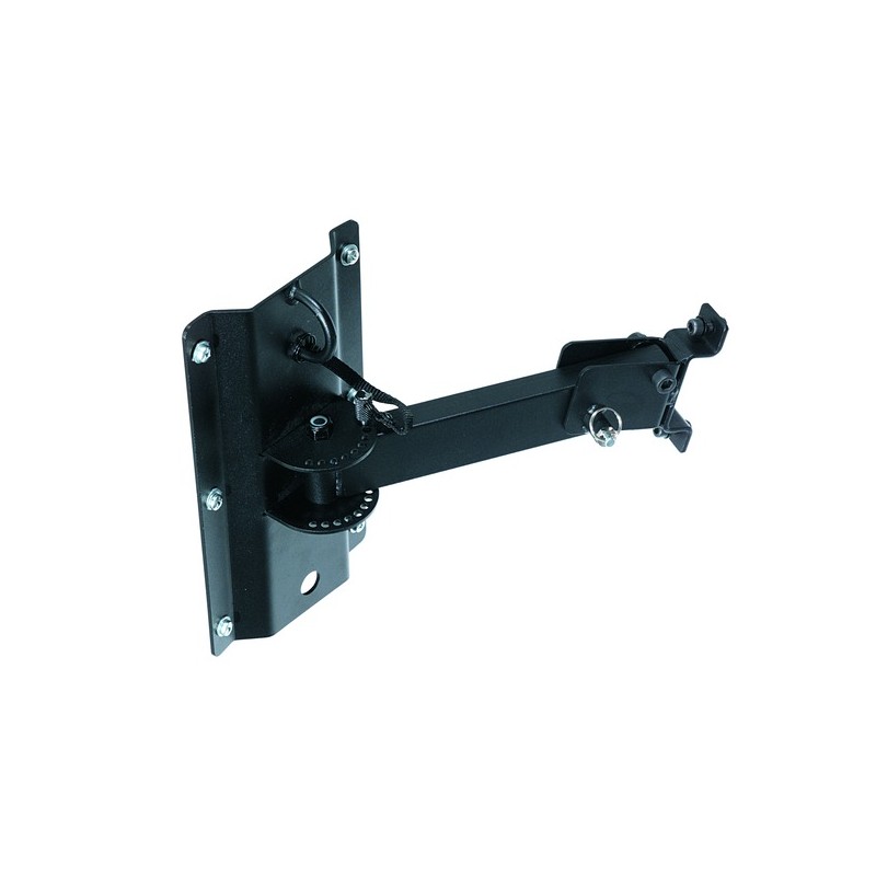 EDGE8PB wall mounting bracket with swivel joint. Black.
