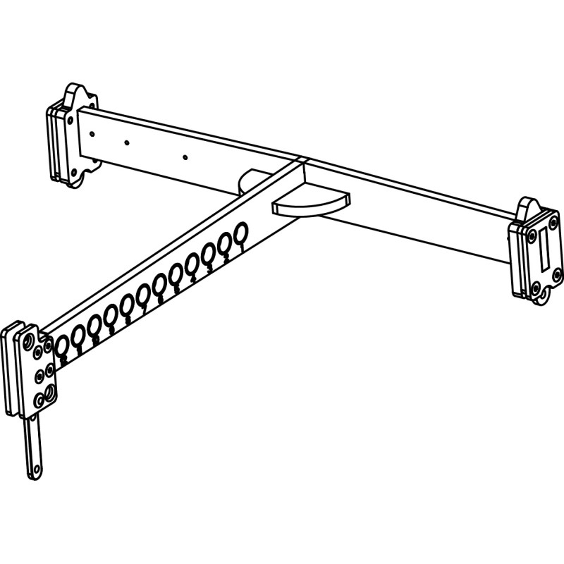 Barra de suspensão para 4 AX2065P / AX2065A