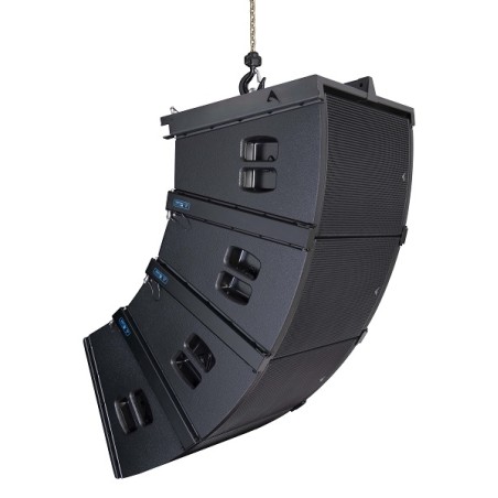 Coluna de array de 12” (305 mm) de curvatura constante de 2 vias, de gama completa