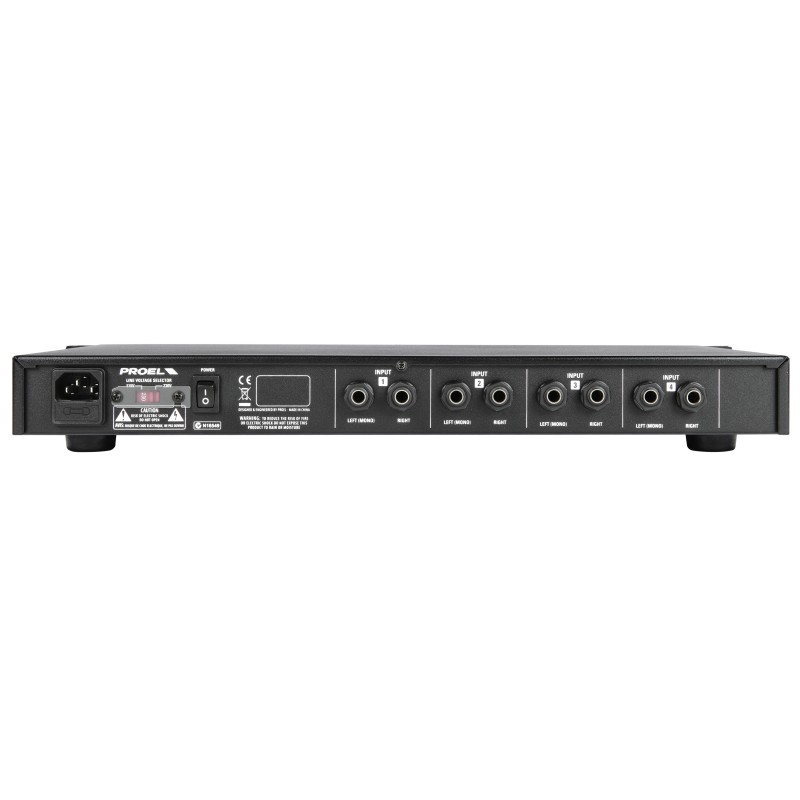 Amplificador para auscultadores de 6 canais