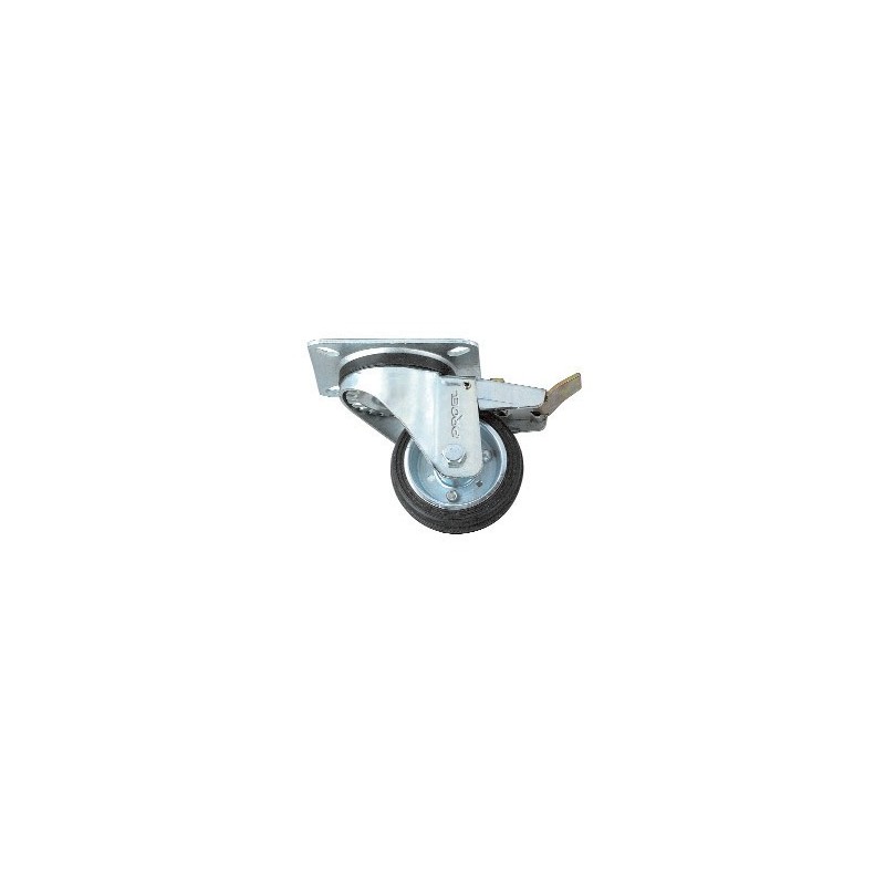 Swivel-mount caster 80 mm (3.15 in) diameter.