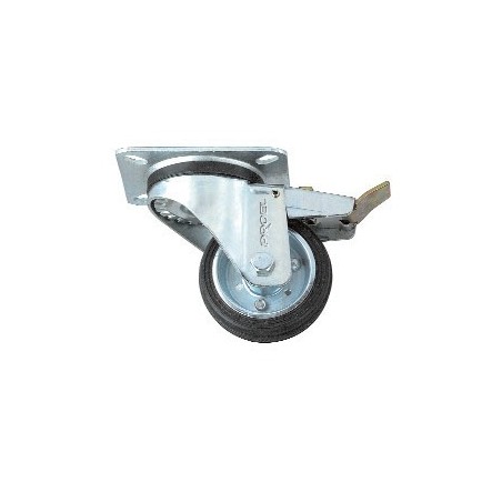Swivel-mount caster 80 mm (3.15 in) diameter.