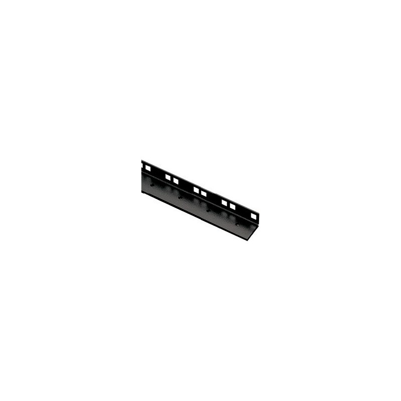 Steel Rack rail, black powder coated.