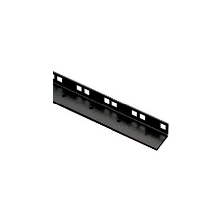 Steel Rack rail, black powder coated.