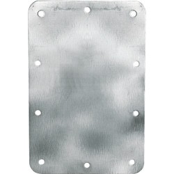1mm (0.039 in) thick galvanized steel reinforcement plate for AC113 - AC113BK. 2