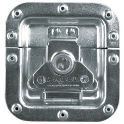 Trincos tipo borboleta pequenos, encastráveis, em aço galvanizado. 2