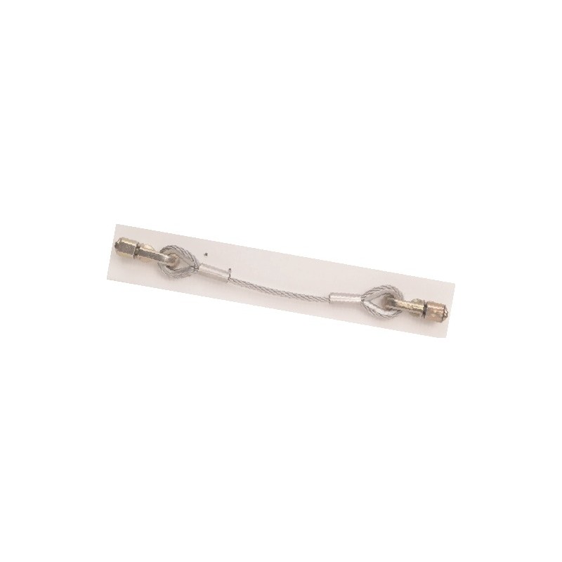 Cavo in acciaio inossidabile ø 6 mm completo di 2 ganci AC179.