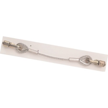 Cavo in acciaio inossidabile ø 6 mm completo di 2 ganci AC179.