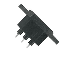 Spina da pannello tripolare in materiale plastico ad alta resistenza a norme CEE (CA/230V~/10A). 2