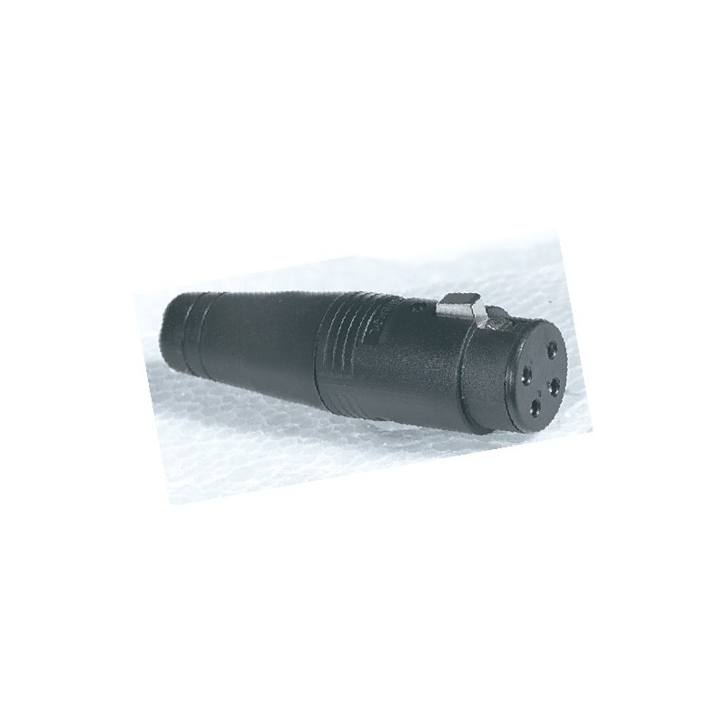 AMPHENOL series cable mount power female socket with internal screw cable clamping system and thermoplastic body, 4 poles.
