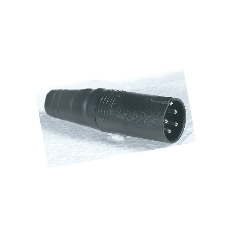 Spina volante di potenza serie AMPHENOL con morsetto cavo a vite e calotta in materiale termoplastico, 4 poli.
