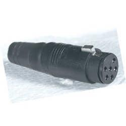 AMPHENOL series cable mount power female socket with internal screw cable clamping system and thermoplastic body, 6 poles. 2