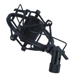 Professional shock mount holder with double elastic spring and protective cover for condeser microphone. 2