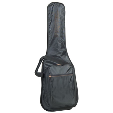 Saco para guitarra elétrica em nylon 420D à prova de rasgão. Disponível em preto.