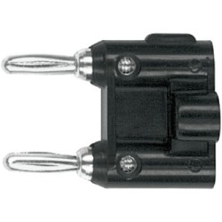 Dual banana plug with gold plated contacts. 2
