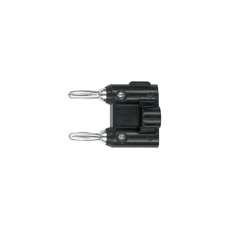 Spinotto Banana Plug doppio con contatti dorati.