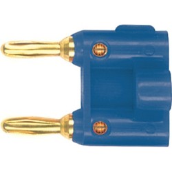 Dual banana plug with gold plated contacts. 2