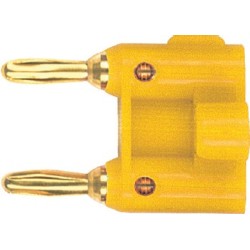 Dual banana plug with gold plated contacts. 2