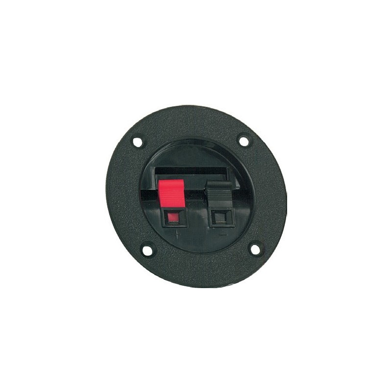 Dual spring loaded Binding Post with ABS flange.