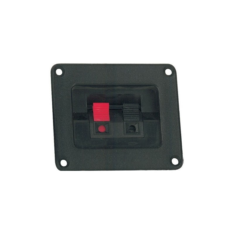 Dual spring loaded Binding Post with ABS flange.