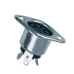 Presa da pannello DIN angolare a 90° schermata 5 poli 45°. 2