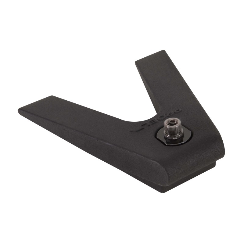 Triangular desktop heavy iron-cast base with APM40 universal adapter.