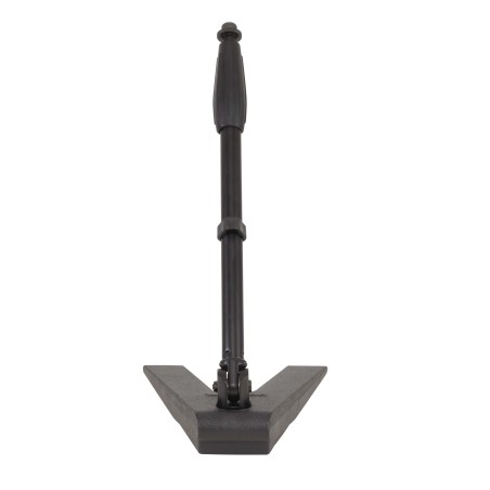 Base de mesa triangular em ferro fundido pesado com girafa telescópica.