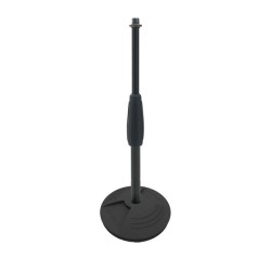 Base de mesa em ferro fundido pesado com haste reta ajustável em altura. 2