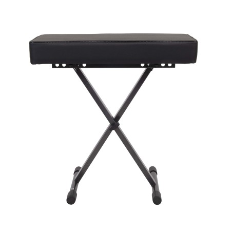 Professional “X style” keyboard bench, painted steel construction.