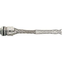 Grip in alluminio con calza nichelata in filo di acciaio ø 1mm. per diametro cavi da 17 a 19 mm. 2