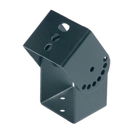 Supporto regolabile in acciaio a parete per piccole casse acustiche.