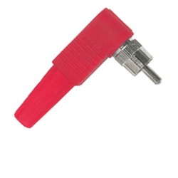Spina volante RCA angolare a 90° con manicotto in PVC. 2
