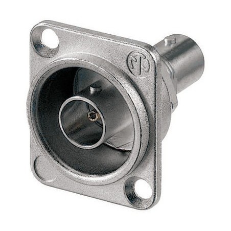 Presa da pannello BNC, con flangia quadrata compatibile con serie D.