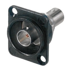 Presa da pannello BNC, con flangia quadrata compatibile con serie D. 2