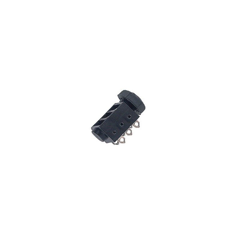Presa da pannello jack stereo Ø 6.3 mm.-1/4' a 3 poli, con interruttore e contatti a saldare.
