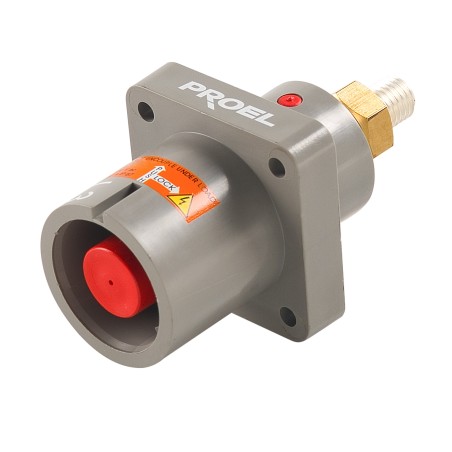 Spina da pannello Proel Lock. Colore: Grigio. Fase: L3.