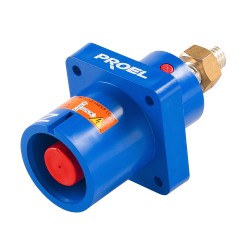 Spina da pannello Proel Lock. Colore: Blu. Fase: N. 2