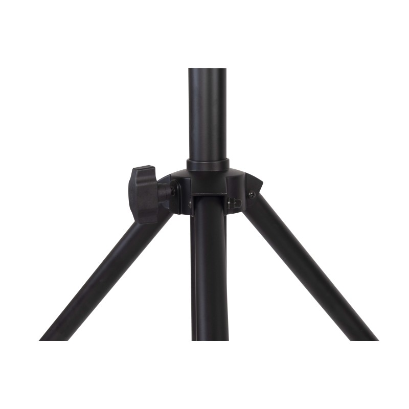 Professional large dimension microphone stand with telescopic boom.