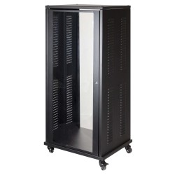 Professional 24U steel frame/plexiglass construction front cover 2